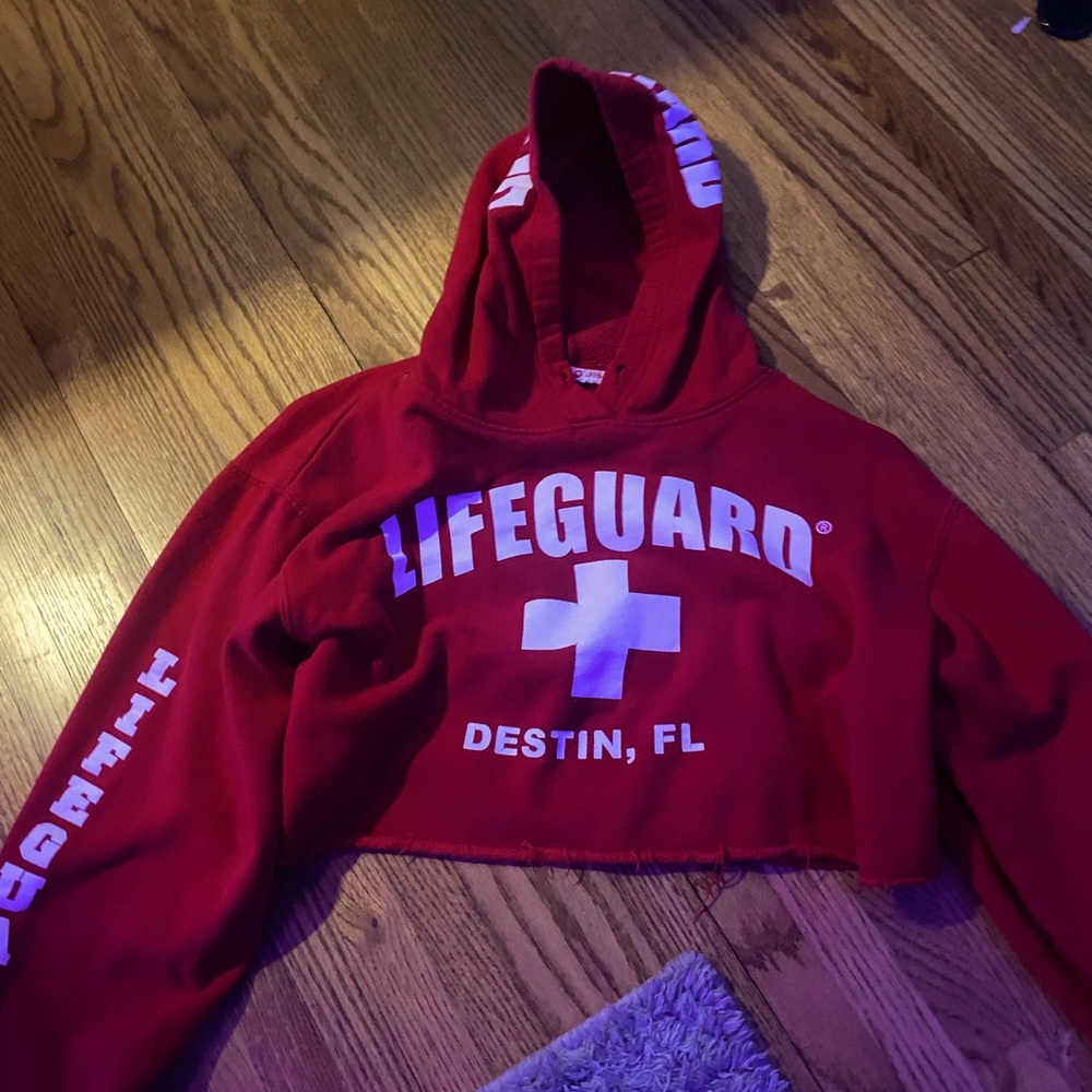Lifeguard cropped hoodie